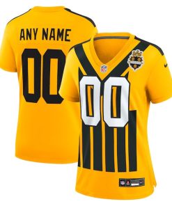 Pittsburgh Steelers Nike Women's Alternate 1933 Throwback Game Custom Jersey - Gold/Black
