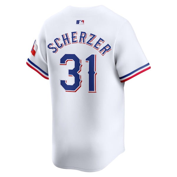 Max Scherzer Texas Rangers Nike Home Limited Player Jersey?ยจC White - Image 3