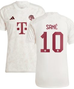 Leroy San¨¦ Bayern Munich adidas 2023/24 Third Replica Jersey - White