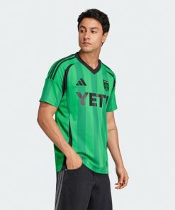 Alternative view of Austin FC adidas 2025 The Heartbeat Kit Replica Jersey - Green