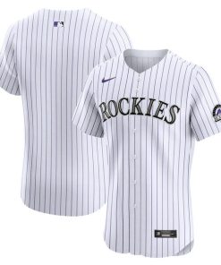 Colorado Rockies Nike Home Elite Jersey - White