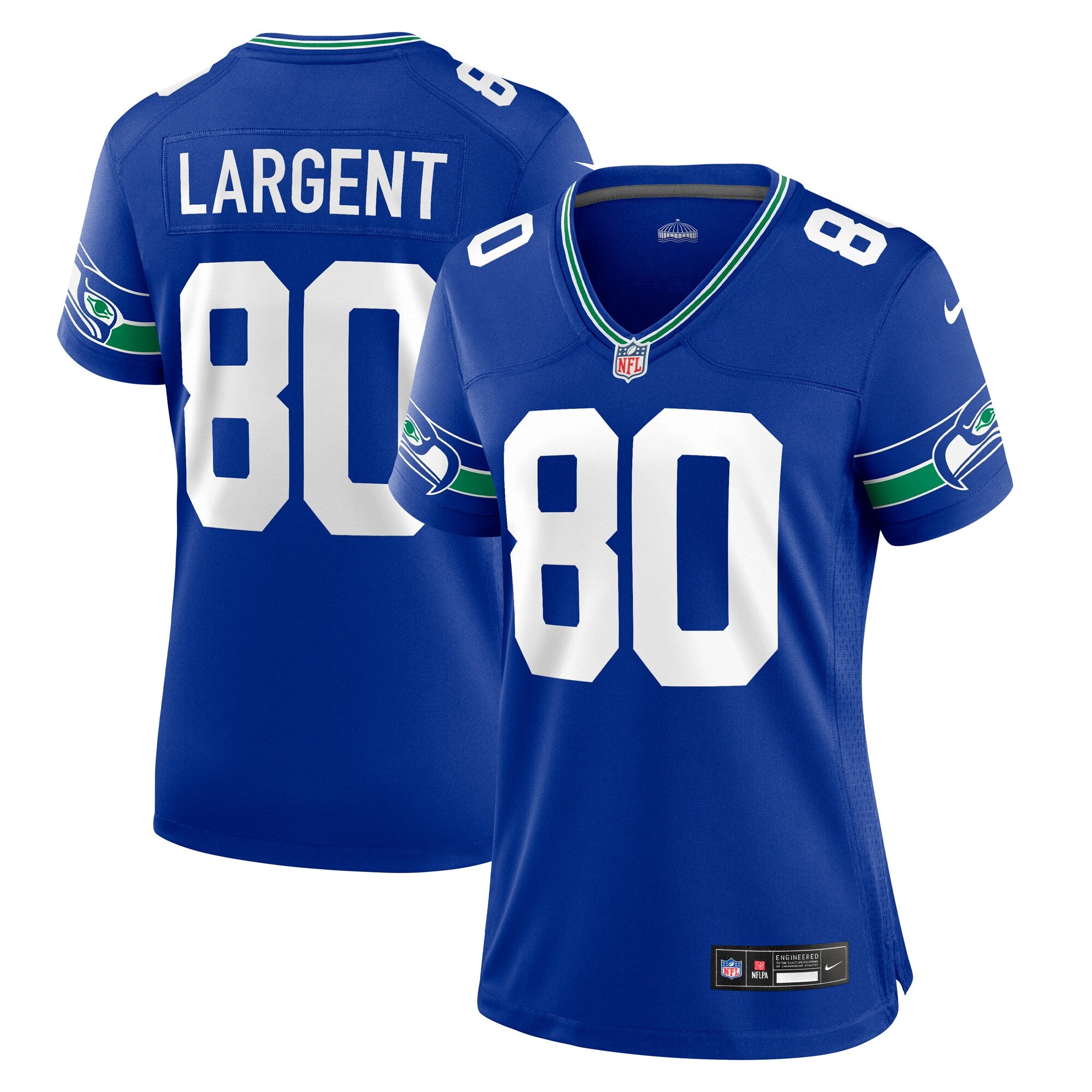 Steve Largent Seattle Seahawks Nike Women's Game Retired Player Jersey - College Navy/Royal - Image 6