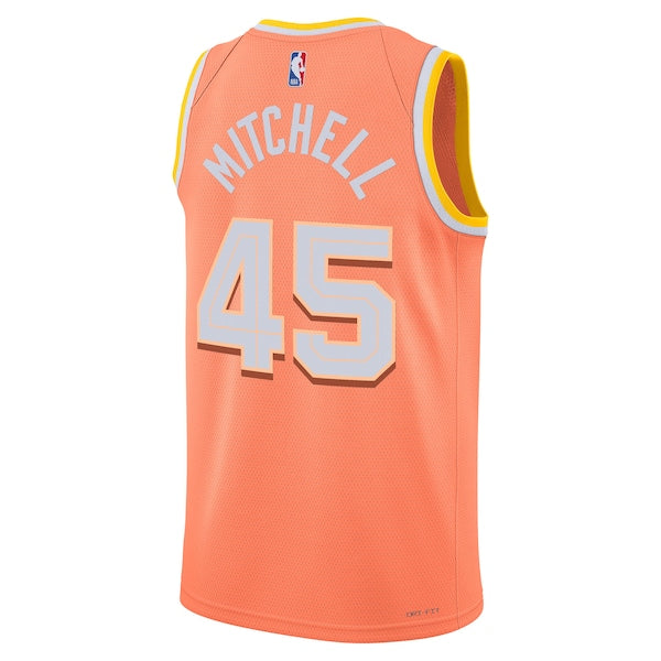 Donovan Mitchell Cleveland Cavaliers Nike Unisex 2025/26 Swingman Jersey - Orange - City Edition - Image 2