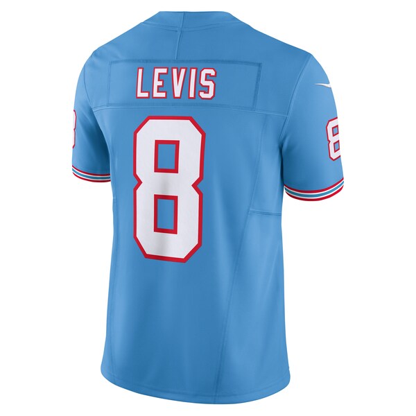 Will Levis Tennessee Titans Nike Alternate Oilers Throwback Vapor F.U.S.E. Limited Jersey - Light Blue - Image 3