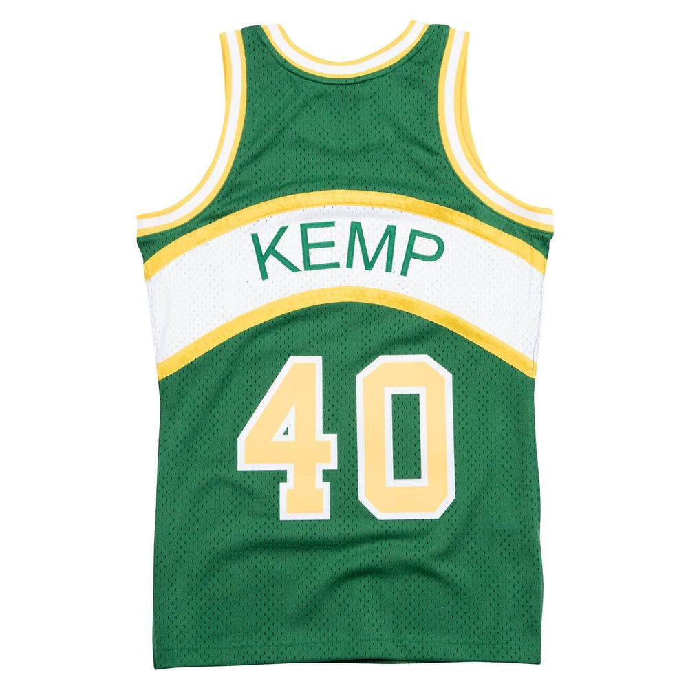Shawn Kemp Seattle Super Sonics 1994-1995 Hardwood Classics Swingman Road Jersey by M $ N - Image 2