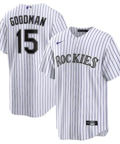 Hunter Goodman Colorado Rockies Nike  Youth Home Replica Jersey - White