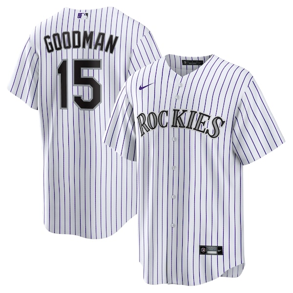 Hunter Goodman Colorado Rockies Nike Youth Home Replica Jersey - White