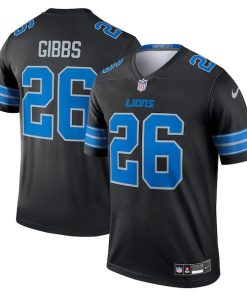Jahmyr Gibbs Detroit Lions Nike Legend Jersey - Black