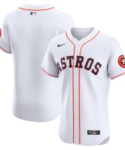Houston Astros Nike Home Vapor Premier Elite Patch Jersey - White