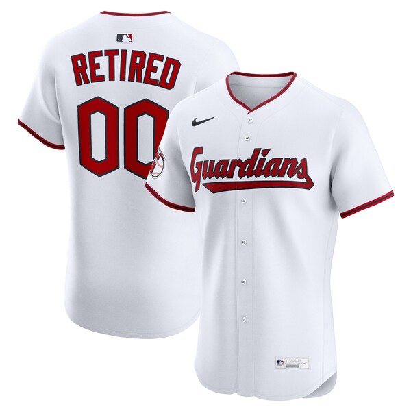 Cleveland Guardians Nike Home Elite Pick-A-Player Retired Roster Jersey - White