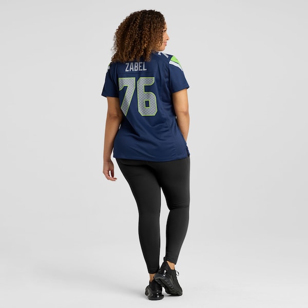 Grey Zabel Seattle Seahawks Nike Women's Team Game Jersey - College Navy - Image 7