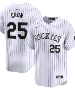 CJ Cron Colorado Rockies Nike Home Limited Player Jersey - White