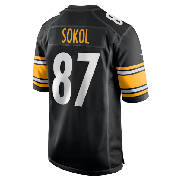 Matt Sokol Pittsburgh Steelers Nike Team Game Jersey - Black - Image 3