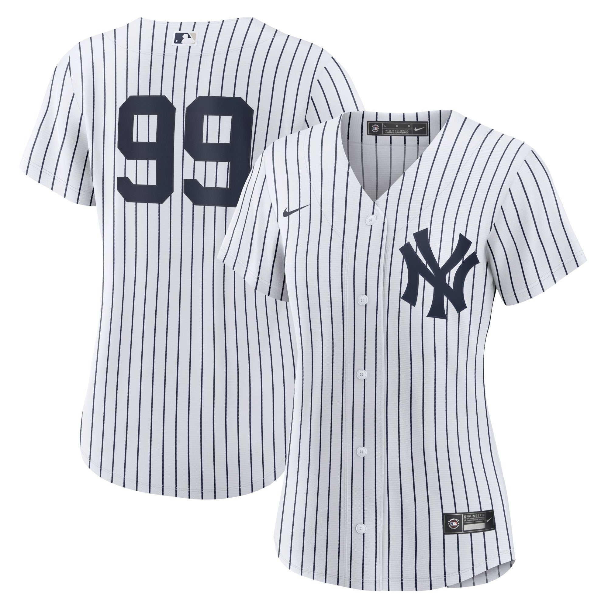 Aaron Judge New York Yankees Nike Women's Alternate Replica Player Jersey - Navy/White - Image 6