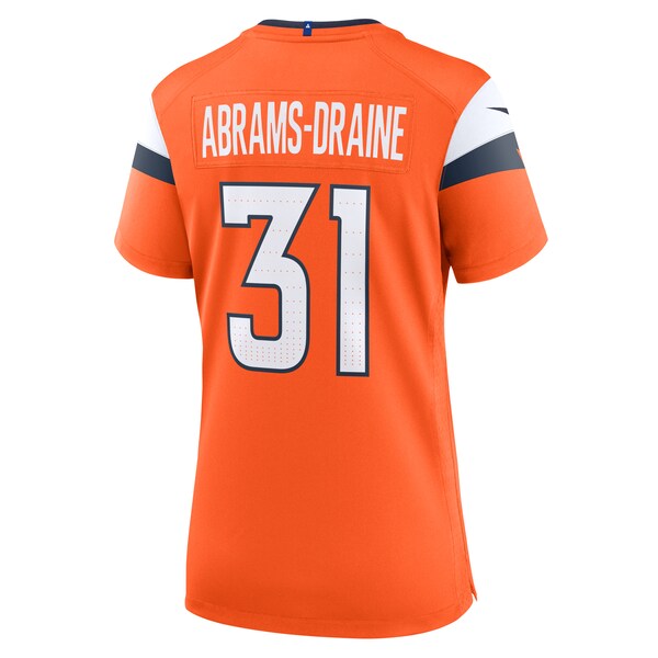 Kris Abrams-Draine Denver Broncos Nike Women's Team Game Jersey - Orange - Image 3