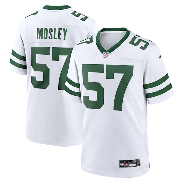 C.J. Mosley New York Jets Nike Legacy Player Game Jersey - White/Kelly Green - Image 2