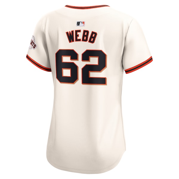 Logan Webb San Francisco Giants Nike Women's Home Limited Player Jersey - Cream - Image 3