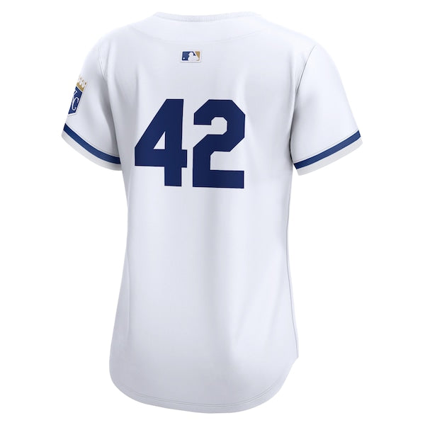 Kansas City Royals Nike Women's 2024 Jackie Robinson Day Home Limited Jersey?ยจC White - Image 3