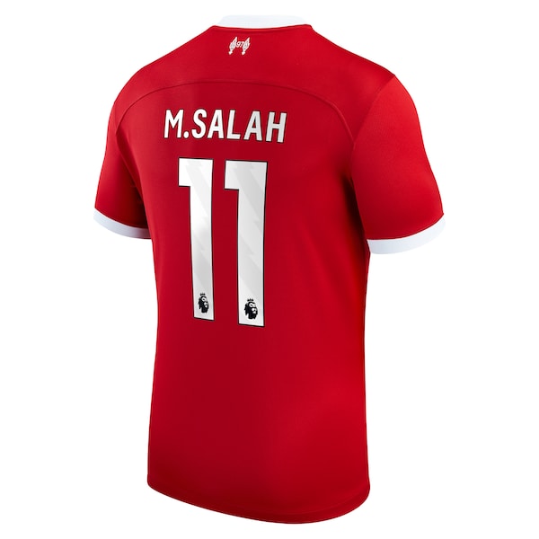 Mohamed Salah Liverpool Nike Youth 2023/24 Home Replica Player Jersey - Red - Image 3