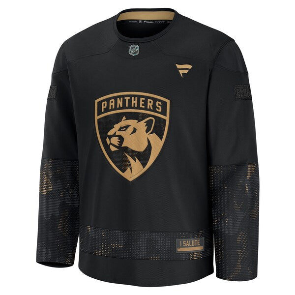 Florida Panthers 2024 Military Appreciation Practice Jersey - Black - Image 2