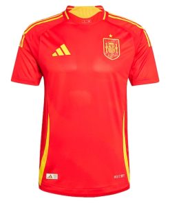 Alternative view of Spain National Team adidas 2024 Home Authentic Jersey - Scarlet