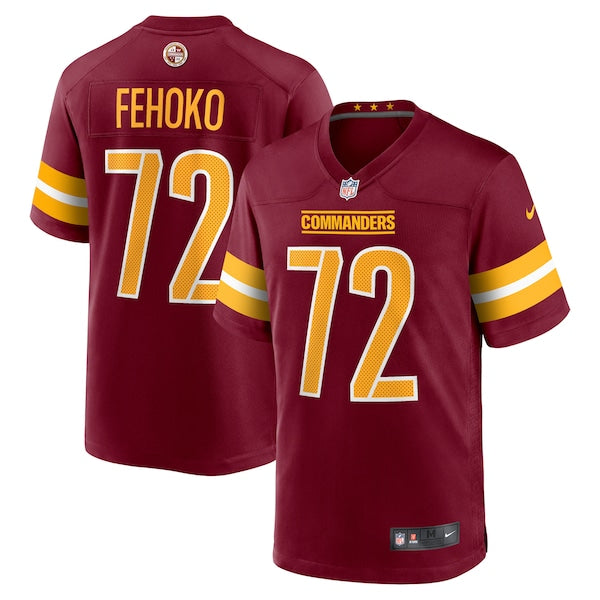 Viliami Fehoko Jr. Washington Commanders Nike Team Game Jersey - Burgundy