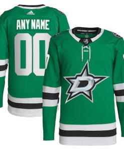 Dallas Stars adidas  Home  Primegreen Authentic Custom Jersey - Green