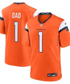 Denver Broncos Nike #1 Dad Game Jersey - Orange