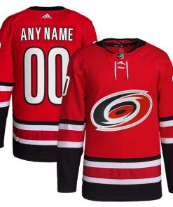 Carolina Hurricanes adidas  Alternate  Primegreen Authentic Custom Jersey - Red