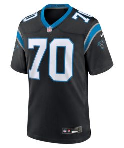 Alternative view of Brady Christensen Carolina Panthers Nike Team Game Jersey - Black