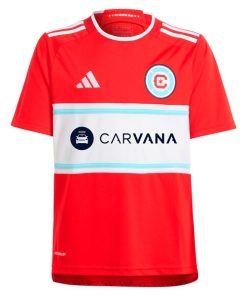 Alternative view of Chicago Fire adidas Youth 2024 Return To Red Replica Jersey?¨C Red