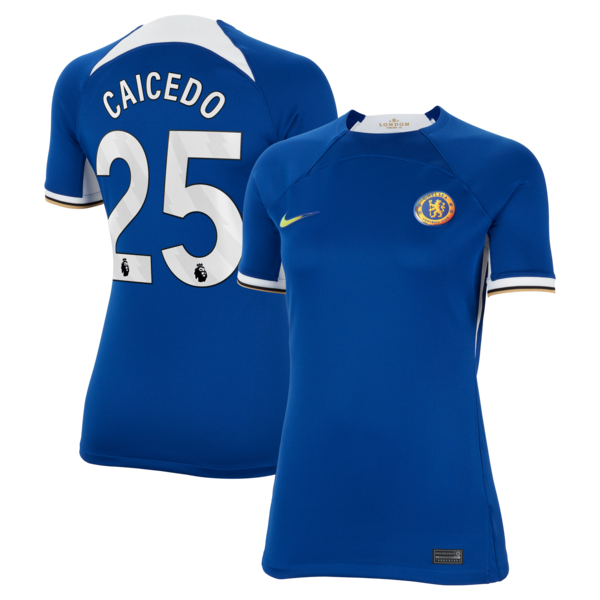 Mois¨¦s Caicedo Chelsea Nike Women's 2023/24 Home Stadium Replica Player Jersey - Blue/Navy - Image 2