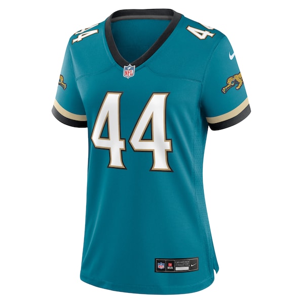 Travon Walker Jacksonville Jaguars Nike Women's Prowler Throwback Game Jersey - Teal - Image 2