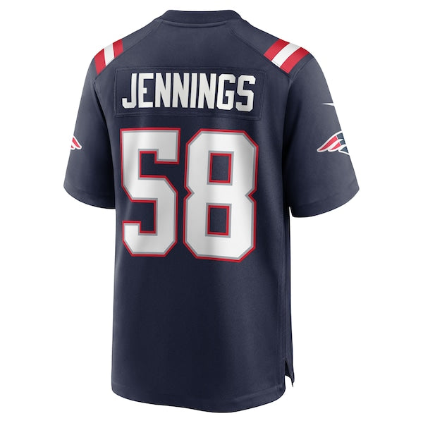 Anfernee Jennings New England Patriots Nike Team Game Jersey - Navy - Image 3