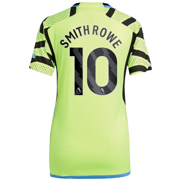 Emile Smith Rowe Arsenal adidas Women's 2023/24 Away Replica Player Jersey - Yellow/Green/Red - Image 3