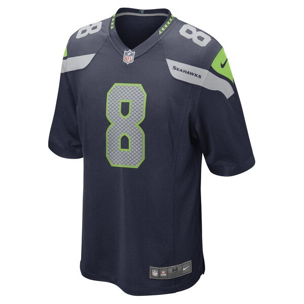 Coby Bryant Seattle Seahawks Nike Game Player Jersey - College Navy/Neon Green - Image 3
