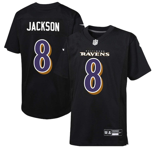 Lamar Jackson Baltimore Ravens Nike Youth Fashion Game Jersey - Black - Image 2