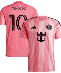 Lionel Messi Inter Miami CF adidas 2025 Euforia Replica Player Jersey - Light Pink