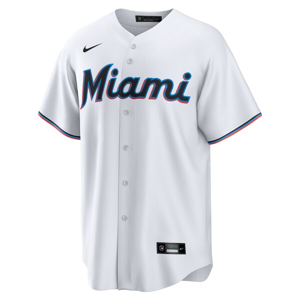 Miami Marlins Nike Home 2025 Jackie Robinson Day Replica Jersey - White - Image 2