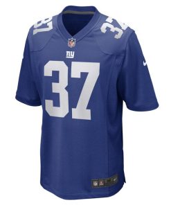 Alternative view of Fabian Moreau New York Giants Nike Game Player Jersey - Royal