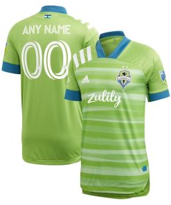 Seattle Sounders FC adidas 2021 Primary Authentic Custom Jersey - Green