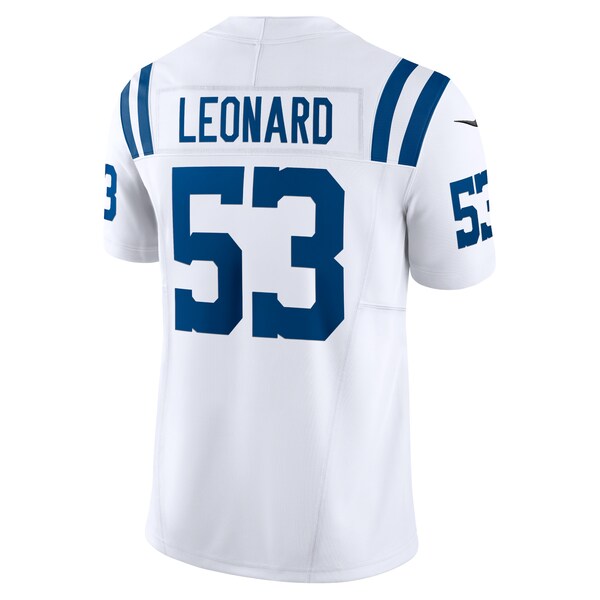 Shaquille Leonard Indianapolis Colts Nike Vapor F.U.S.E. Limited Jersey - White/Blue/Royal - Image 4