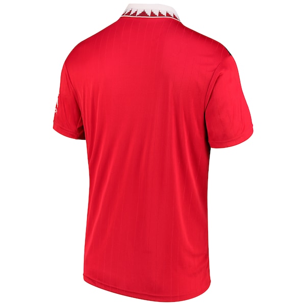 Manchester United adidas 2022/23 Home Replica Blank Jersey - Red - Image 3