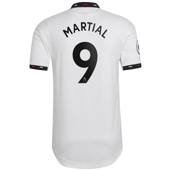 Anthony Martial Manchester United adidas 2022/23 Away Authentic Player Jersey - White - Image 3