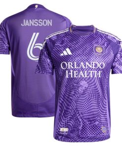 Robin Jansson Orlando City SC adidas 2025 Perfect Storm Authentic Player Jersey - Purple