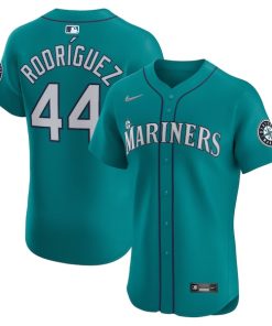 Men's Seattle Mariners Julio Rodr¨ªguez Nike Alternate Elite Jersey - Teal/White/Cream