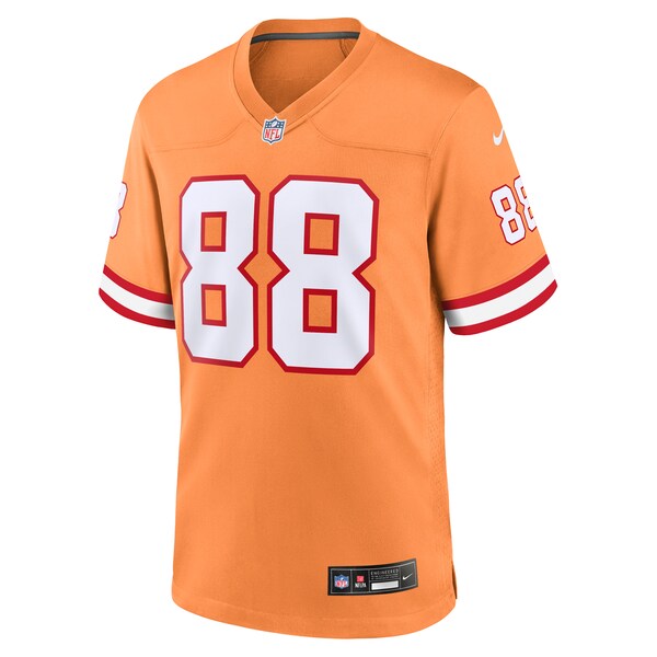 Cade Otton Tampa Bay Buccaneers Nike Throwback Game Jersey - Orange/Red - Image 3