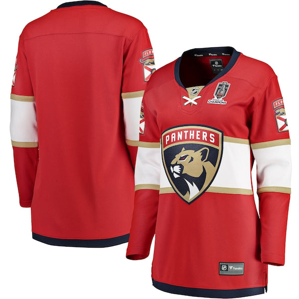 Florida Panthers Women's 2025 Stanley Cup Champions Breakaway Jersey - Red