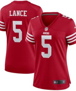 Trey Lance San Francisco 49ers Nike Women's Player Jersey - Scarlet/White