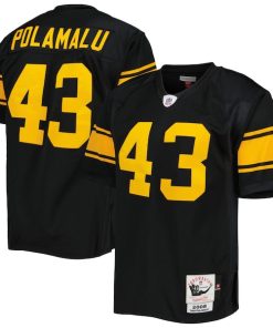 Troy Polamalu Pittsburgh Steelers 2008  Authentic Throwback Retired Player Jersey - Black
